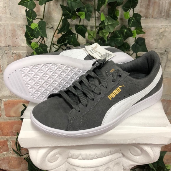 puma ladies vikky suede grey